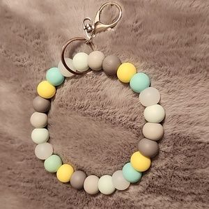 Silicone bead Keychain